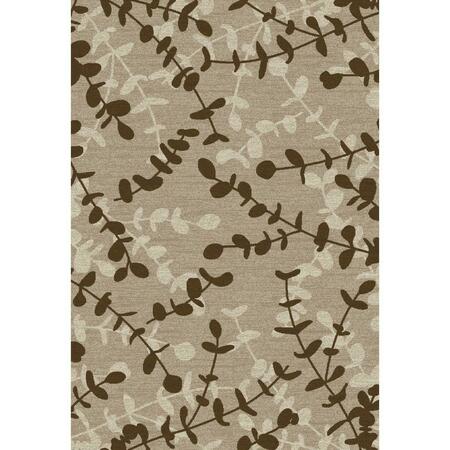 ART CARPET 4 X 6 Ft. Milan Collection Eucalyptus Woven Area Rug, Beige 24774